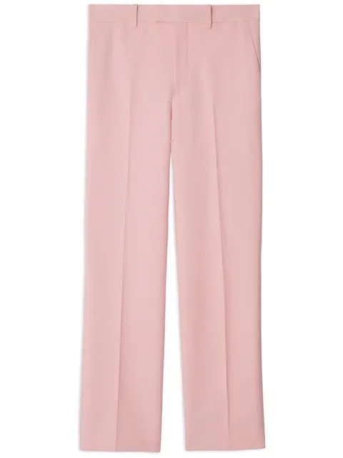 Burberry pressed-crease wool tailored trousers Pink 8082792