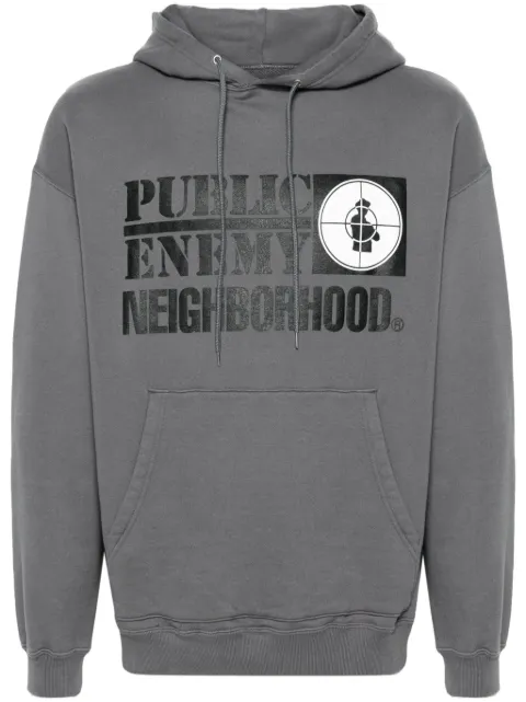 Neighborhood x Public Enemy graphic-print hoodie Grey 232UWNHCSM01