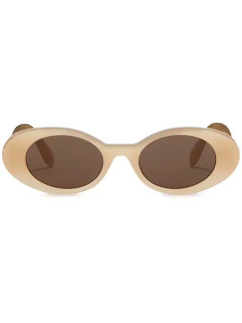 Palm Angels Eyewear Gilroy oval-frame sunglasses Neutrals PERI051S24PLA0011764