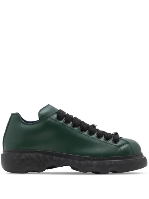 Burberry Ranger leather sneakers Green 8082169