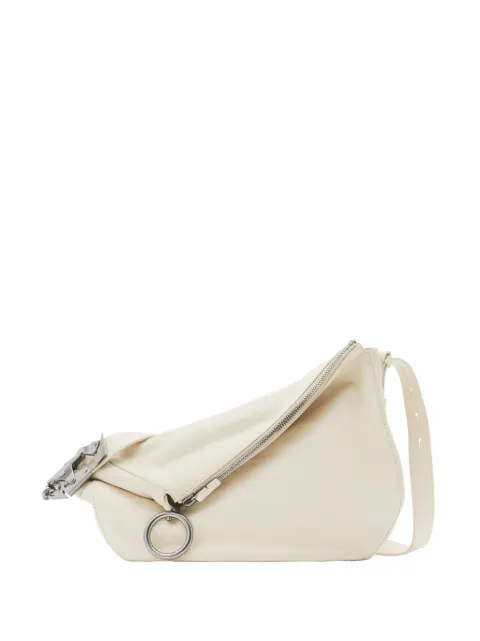 Burberry medium Knight leather tote bag White 8081734