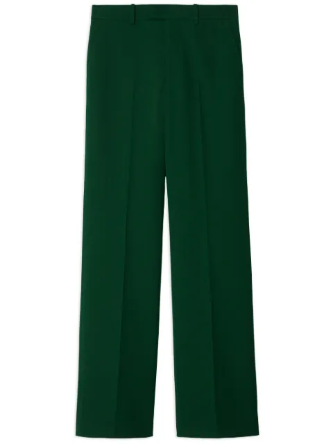 Burberry tailored-cut wool trousers Green 8082791
