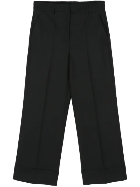 Incotex wide-leg tailored trousers Black 172846D1212