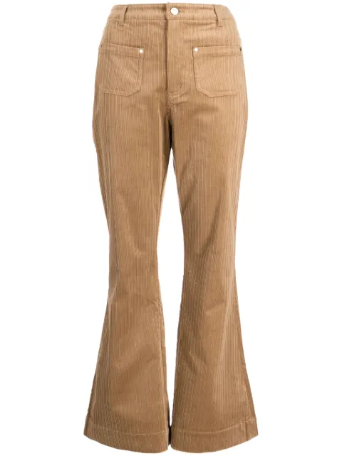 tout a coup flared corduroy trousers Brown M152AW3