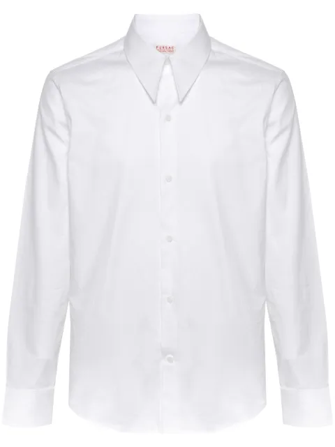 FURSAC straight-point collar cotton shirt White FHPCH00098