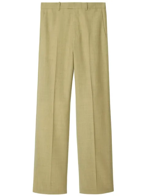 Burberry straight-leg tailored wool trousers Neutrals 8080489