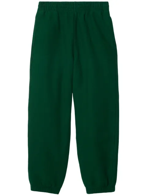 Burberry EKD logo-patch cotton track pants Green 8085406