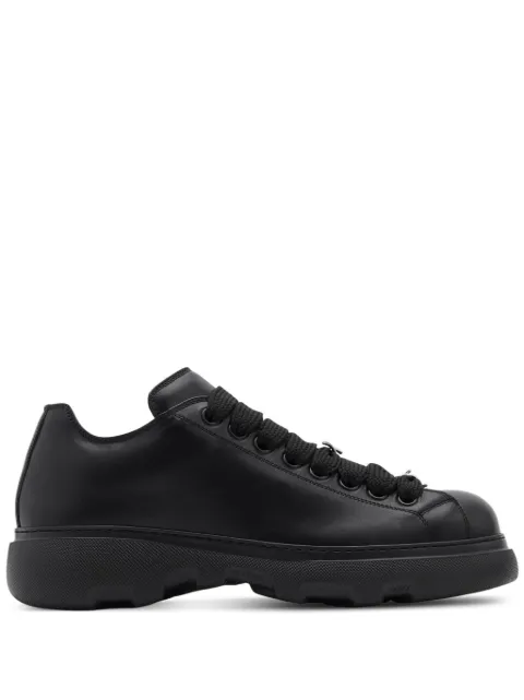 Burberry Ranger barbed-wire leather sneakers Black 8080017