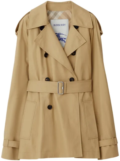 Burberry belted cotton trench coat Neutrals 8080920