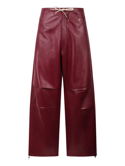 DARKPARK leather trousers Red WTR02LTP01