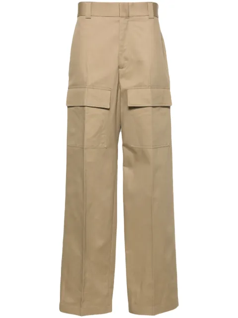 Gucci wide-leg cotton cargo trousers Neutrals 762309ZAPRO