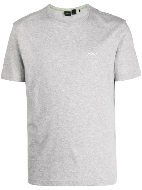 BOSS logo-print cotton T-shirt Grey 50469062