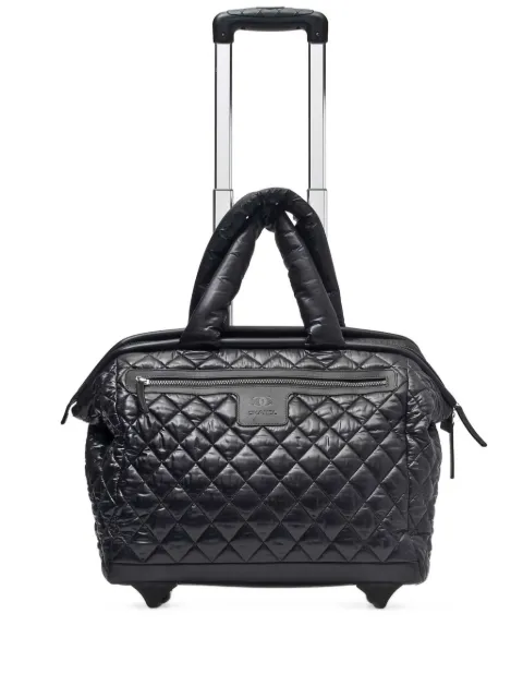 CHANEL Pre-Owned 2012 Cocoon diamond quilted trolley Black CHANELCOCOONTRAVEL