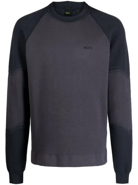 BOSS Relka crew-neck sweatshirt Grey 50498523