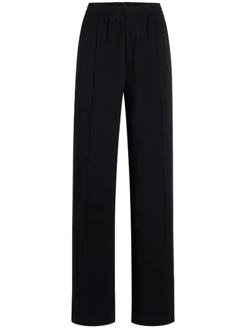 Another Tomorrow Luxe seam-detail track pants Black A123CT038CO