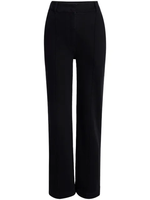 Another Tomorrow high-waisted straight-leg jeans Black A423PT033CO