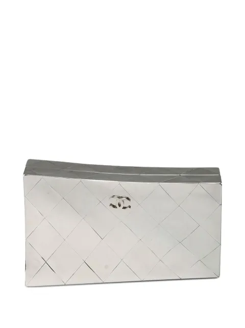 CHANEL Pre-Owned 2013 Paris-Bombay clutch bag Grey CHANELMIRRORCLUTCH