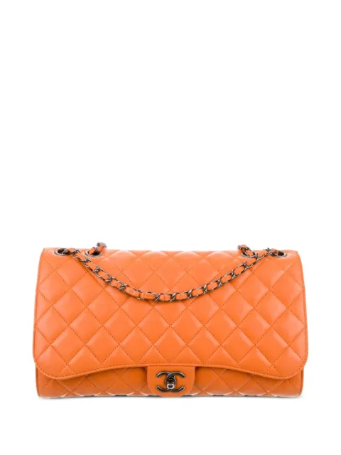 CHANEL Pre-Owned 2014 Classic Flap expandable shoulder bag Orange CHANELORANGEFLAP