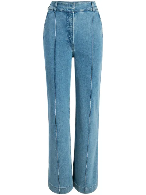 Another Tomorrow high-waisted straight-leg jeans Blue A323PT033CO