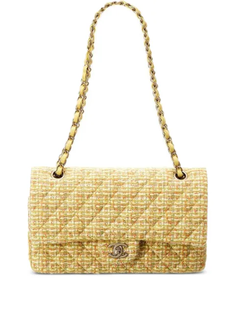 CHANEL Pre-Owned 2014 2.55 shoulder bag Yellow CHANELYELLOWTWEED