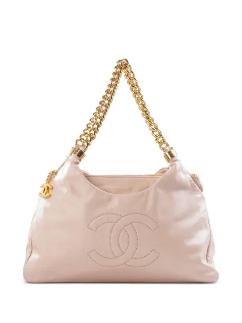 CHANEL Pre-Owned 2009 CC stitch shoulder bag Pink CHANELPINKHOBO