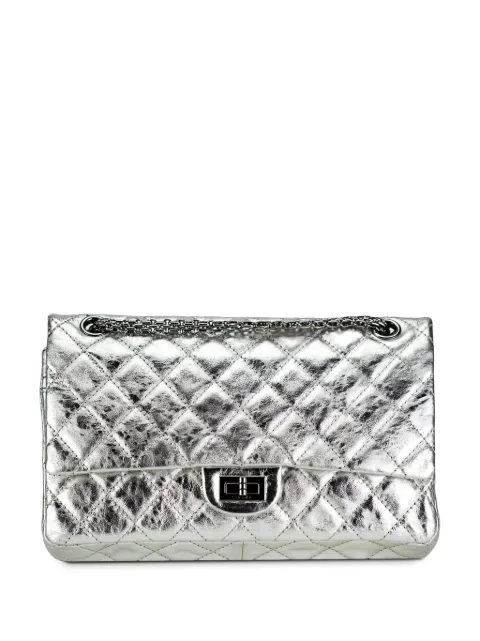 CHANEL Pre-Owned 2.55 quilted leather shoulder bag Silver CHANELSILVERFLAP