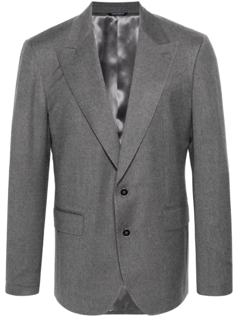 Dolce & Gabbana single-breasted blazer Grey G2QU6ZFUBF4