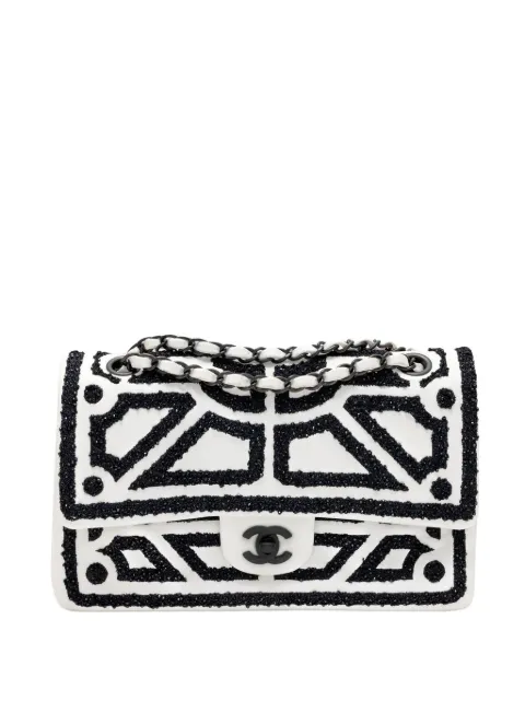 CHANEL Pre-Owned 2011 medium Garden of Versailles Double Flap shoulder bag White CHANELBLWTCLASSIC