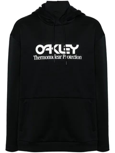 Oakley Rider Long 2.0 logo-print hoodie Black FOA402381