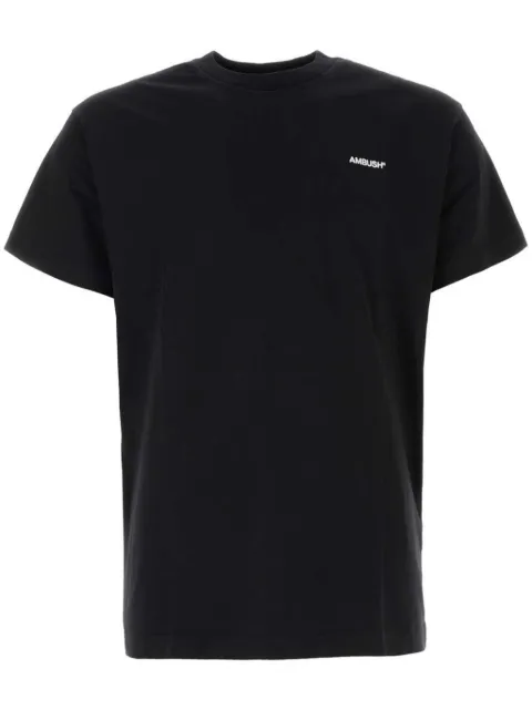 AMBUSH logo-embroidered T-shirt Black BMAA002S24JER0011001