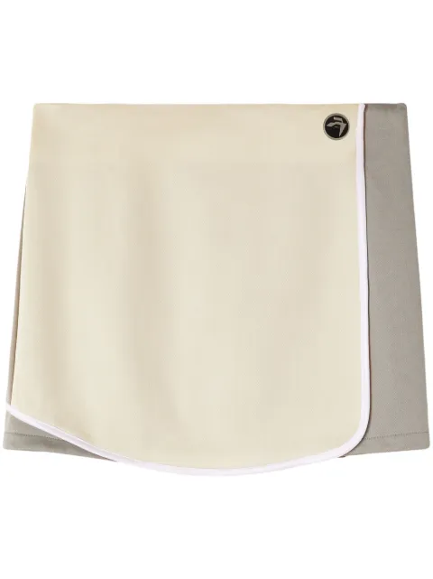 AMBUSH layered pleated miniskirt Neutrals BWCN001S24JER0013109