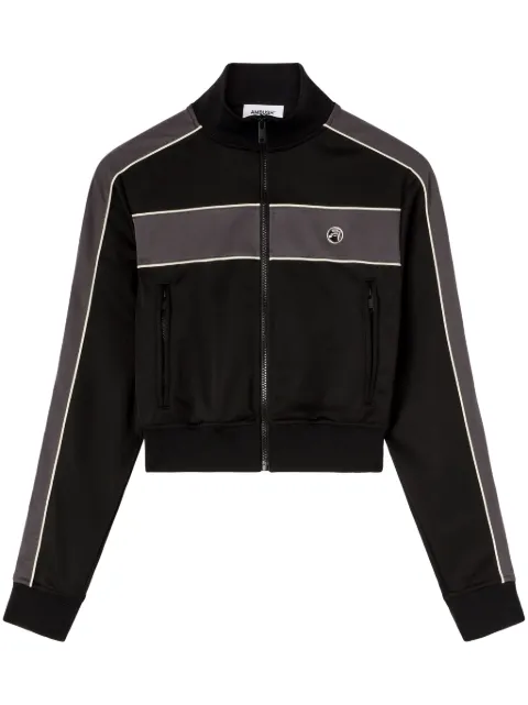 AMBUSH zip-up striped sweatshirt Black BWBD001S24JER0011009