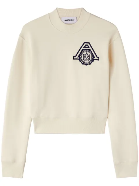AMBUSH Scholarship organic cotton T-shirt White BWBA001S24JER0013145