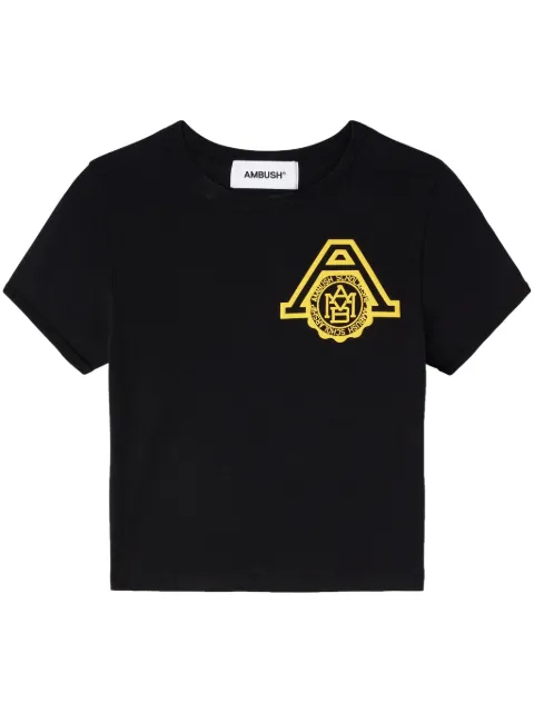 AMBUSH Scholarship organic cotton T-shirt Black BWAA049S24JER0011018