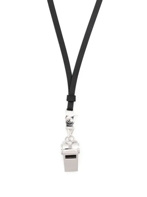AMBUSH whistle leather necklace Silver BMOB002S24BRA0017200