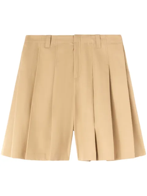 AMBUSH pleated cotton shorts Brown BMCB002S24FAB0016200