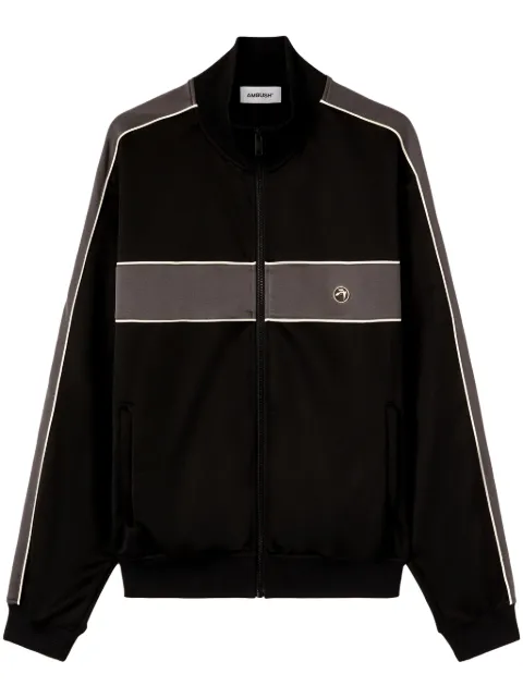 AMBUSH high-neck striped track jacket Black BMBD003S24JER0011009