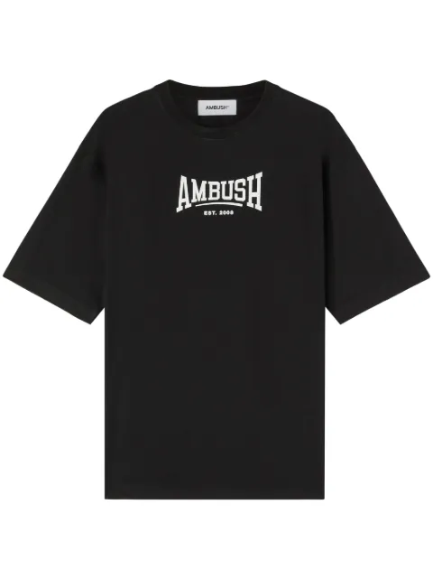 AMBUSH logo-print organic-cotton T-shirt Black BMAA006S24JER0011001