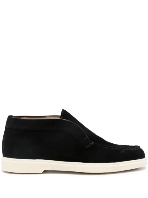 Santoni suede loafers Black WUYA58458TISNPYL