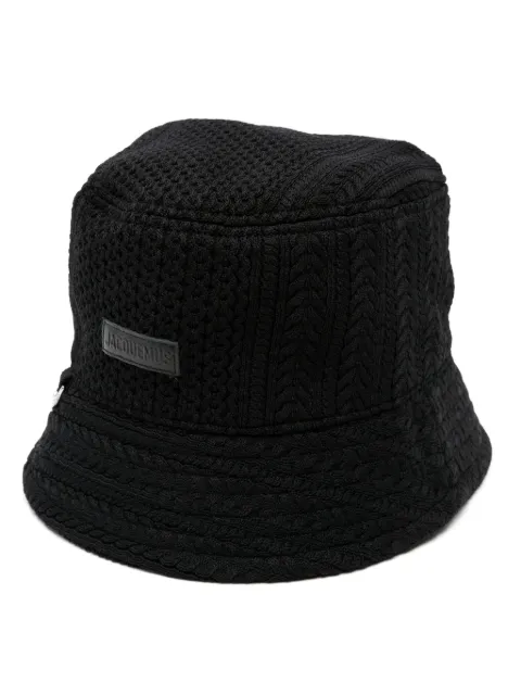 Jacquemus Le Bob Belo bucket hat Black 245AC6482379990