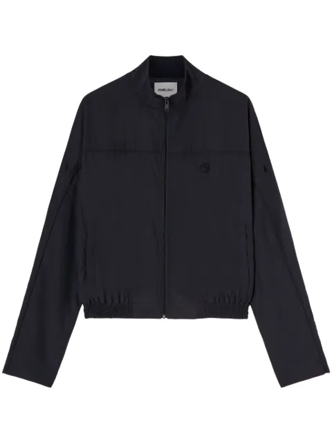 AMBUSH logo-embroidered track jacket Blue BMEA002S24FAB0014646