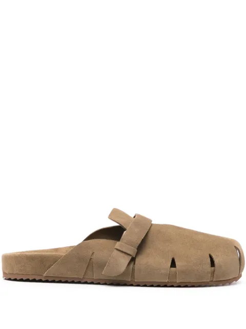 Ancient Greek Sandals Atlas mules Green ATLASCROSTA