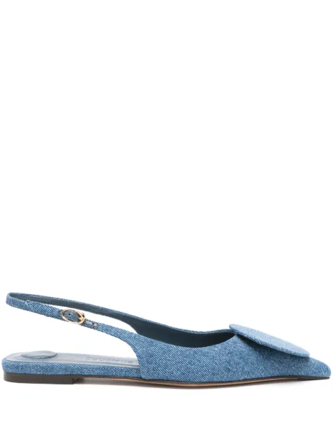 Jacquemus Les Slingback Duelo Plates ballerina shoes Blue 241FO0773176