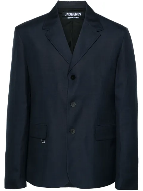 Jacquemus La Veste Cabri single-breasted blazer Blue 245JA0371359390