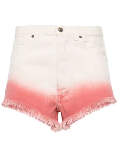 Alanui Bright Hues denim shorts Neutrals LWYC009R24DEN0010327