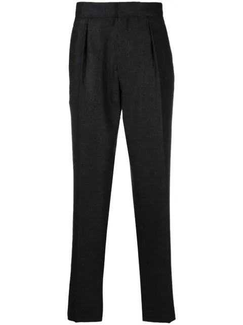 Zegna felted tapered-leg trousers Grey 623F01A6746412