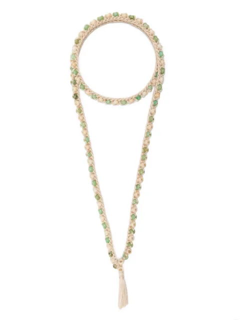 Alanui beaded crochet necklace Neutrals LWOB007R24KNI0010355