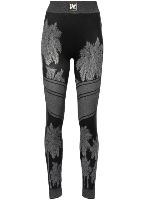 Palm Angels Palm base layer ski leggings Black PWVG032R24FAB0011001