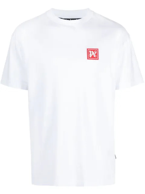 Palm Angels Ski Club cotton T-shirt White PMAA001R24JER0040110
