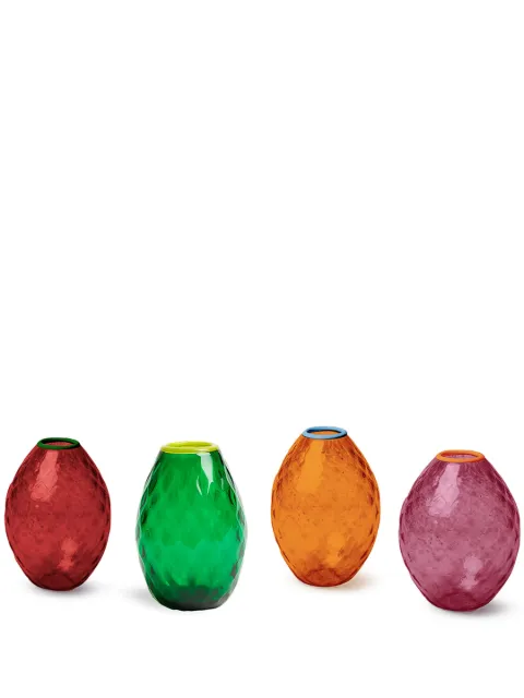 La DoubleJ Baby Egg faceted vase (set of four) Orange BBG0002MUR001ASS0007